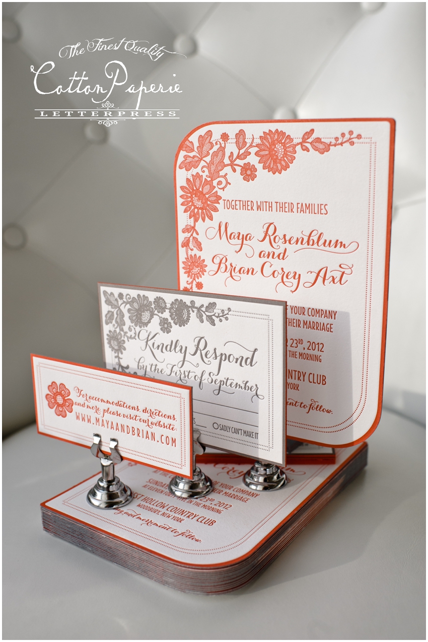 letterpress wedding invitations by CottonPaperie letterpress wedding invitations by CottonPaperie