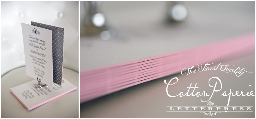letterpress wedding invitations by CottonPaperie