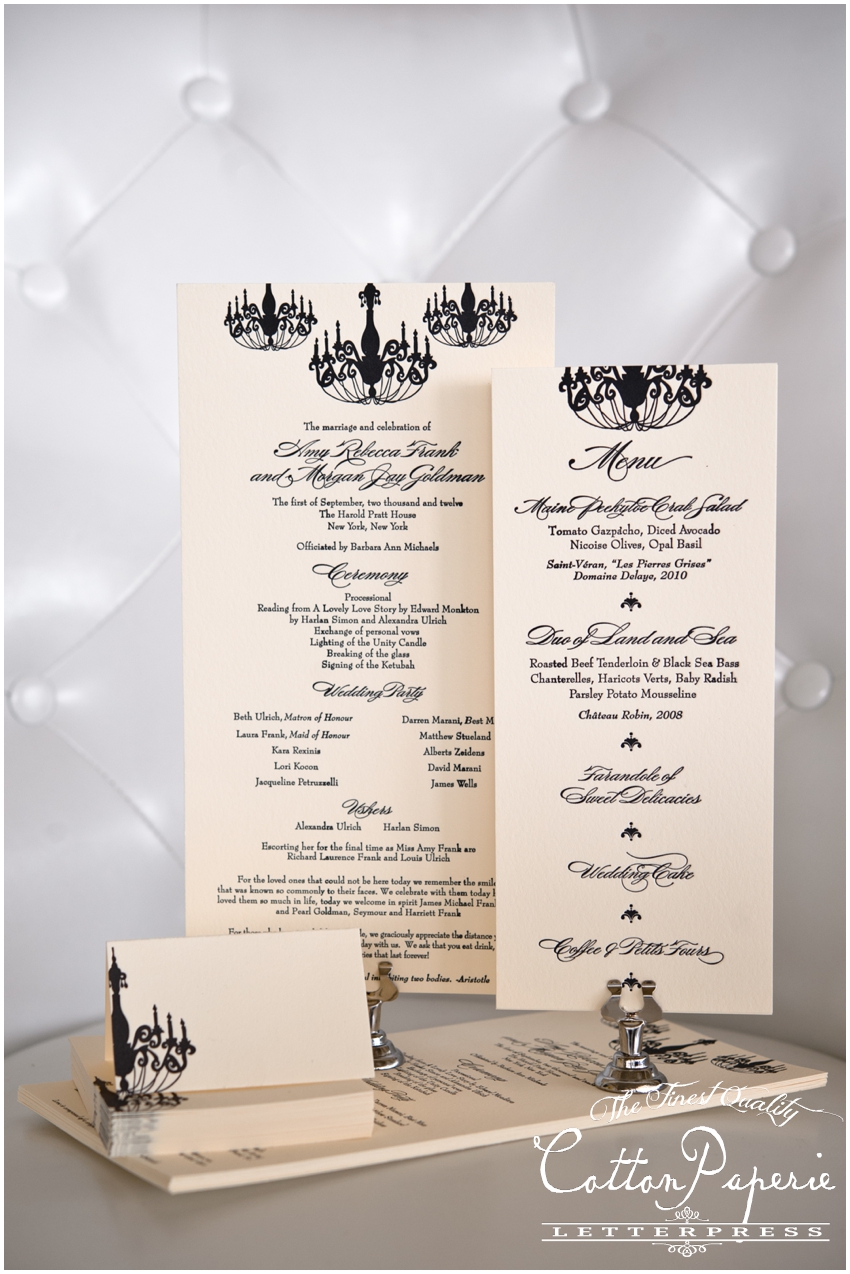 letterpress wedding invitations by CottonPaperie