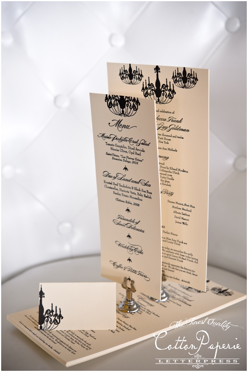 letterpress wedding invitations by CottonPaperie