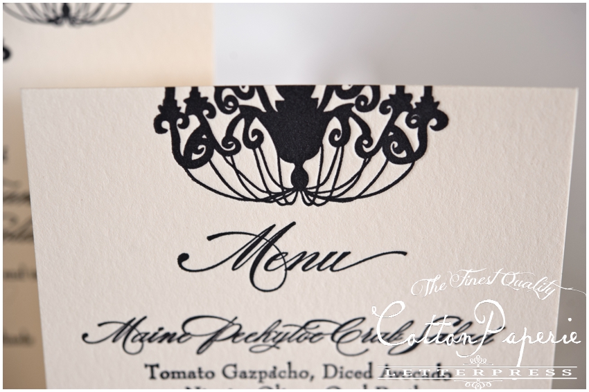 letterpress wedding invitations by CottonPaperie
