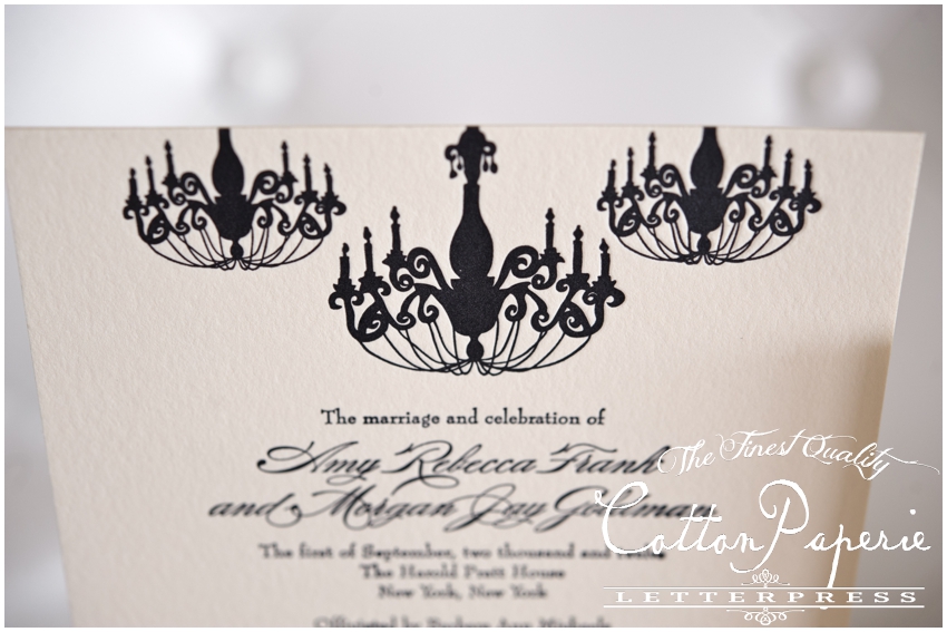 letterpress wedding invitations by CottonPaperie