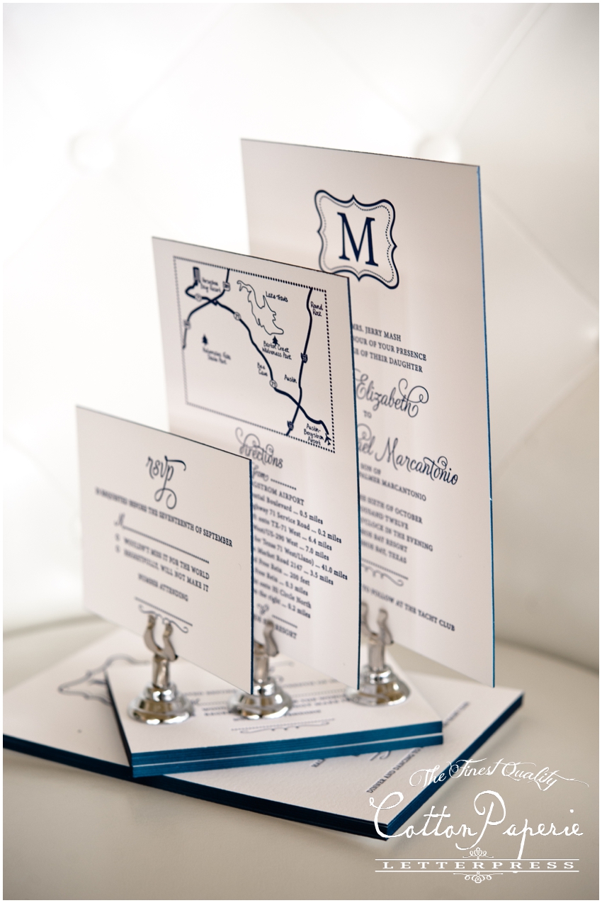 letterpress wedding invitations by CottonPaperie