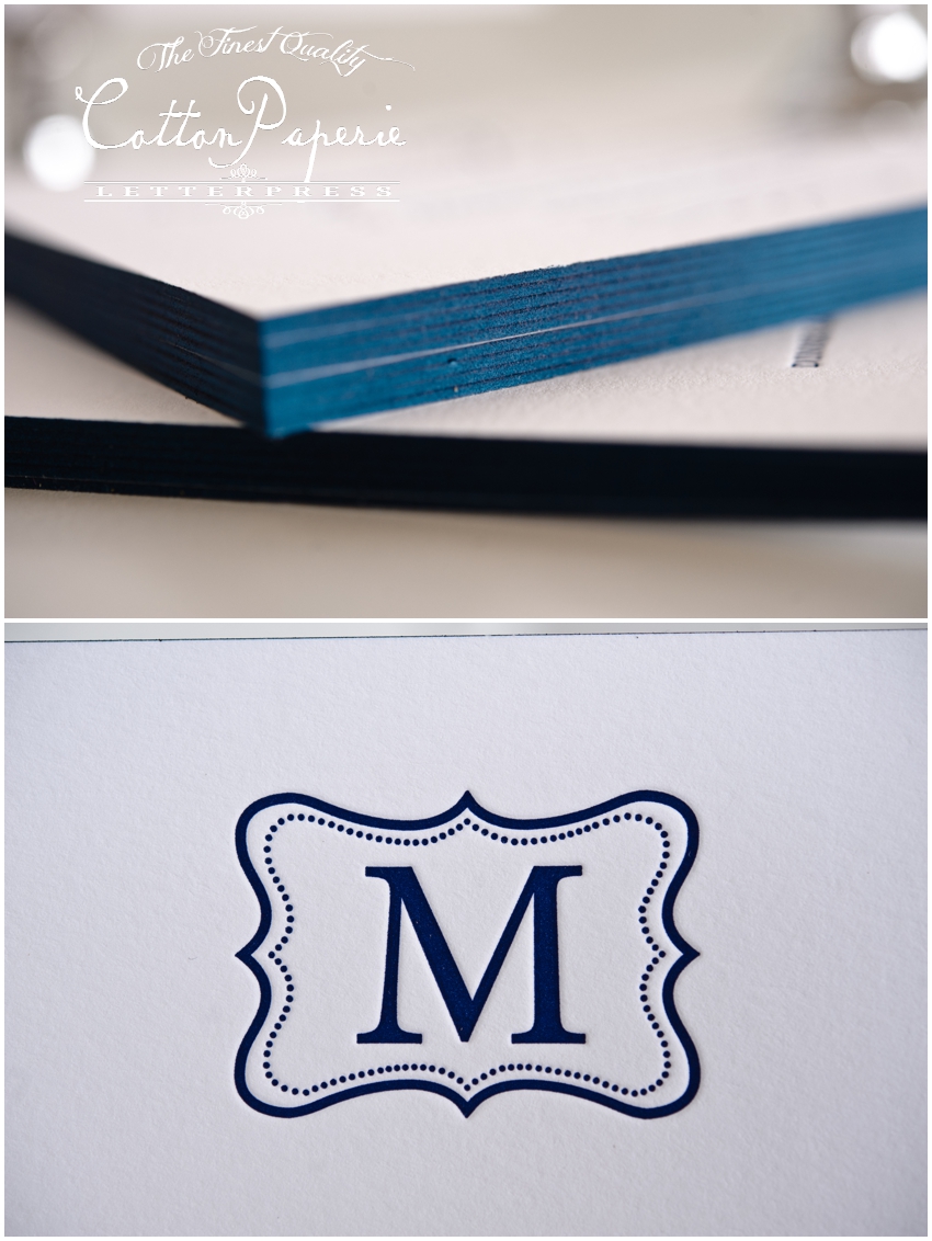 letterpress wedding invitations by CottonPaperie