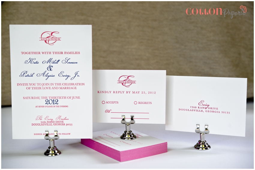 letterpress wedding invites