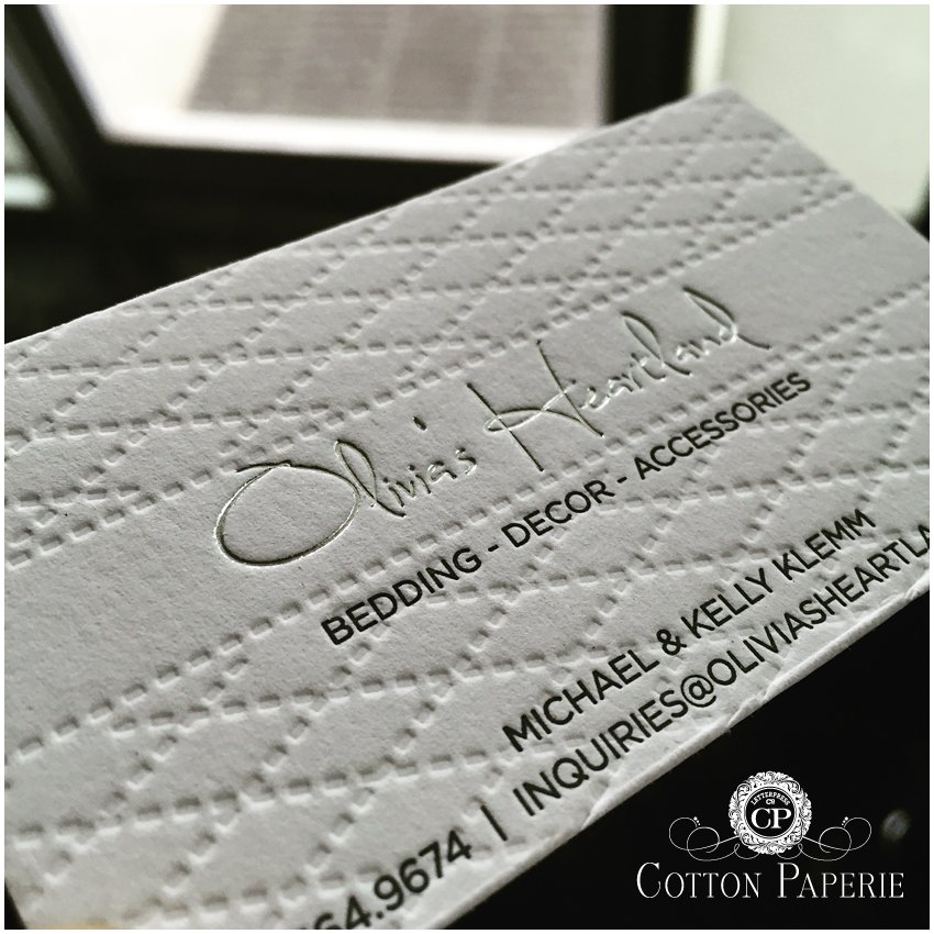 cottonpaperie letterpress business cards cottonpaperie letterpress blind deboss
