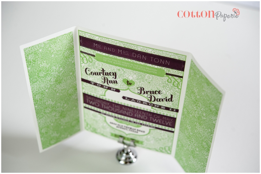 letterpress wedding invites