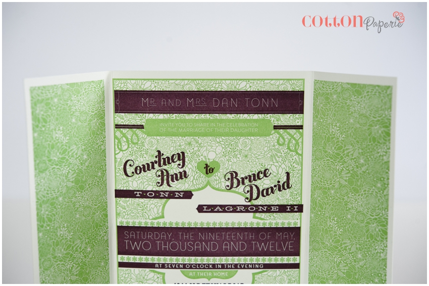 letterpress wedding invites
